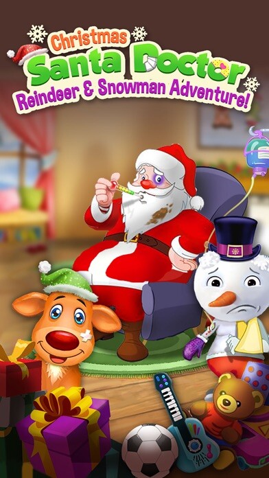 Emulate iPhone app Little Santa Doctor! Snowman ER Christmas Hospital using MyAndroid
