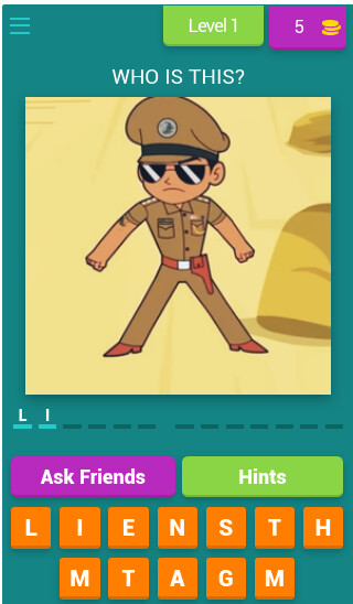 Run android online APK Little Singham Quiz Game 2022 from MyAndroid or emulate Little Singham Quiz Game 2022 using MyAndroid