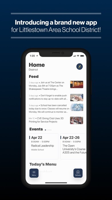 Emulate iPhone app Littlestown School District using MyAndroid Emulate iPhone app Littlestown School District using MyAndroid