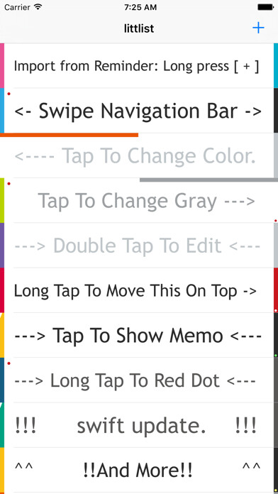 Emulate iPhone app littlist using MyAndroid
