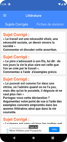 Run android online APK Littérature - Sujets Corrigés from MyAndroid or emulate Littérature - Sujets Corrigés using MyAndroid Run android online APK Littérature - Sujets Corrigés from MyAndroid or emulate Littérature - Sujets Corrigés using MyAndroid
