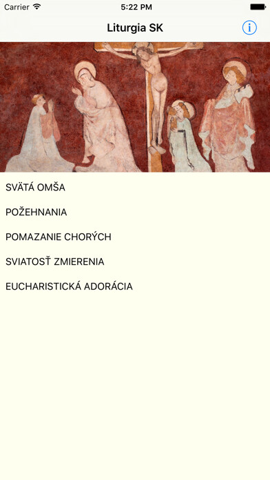 Emulate iPhone app Liturgia SK using MyAndroid
