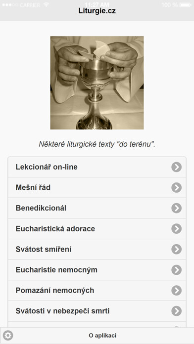 Emulate iPhone app LiturgieCz using MyAndroid