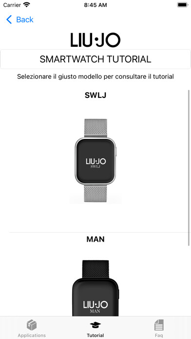 Emulate iPhone app LiuJo Smartwatch using MyAndroid Emulate iPhone app LiuJo Smartwatch using MyAndroid