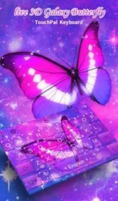 Emulate Android APK Live 3D Galaxy Butterfly Keyboard Theme Emulate Android APK Live 3D Galaxy Butterfly Keyboard Theme