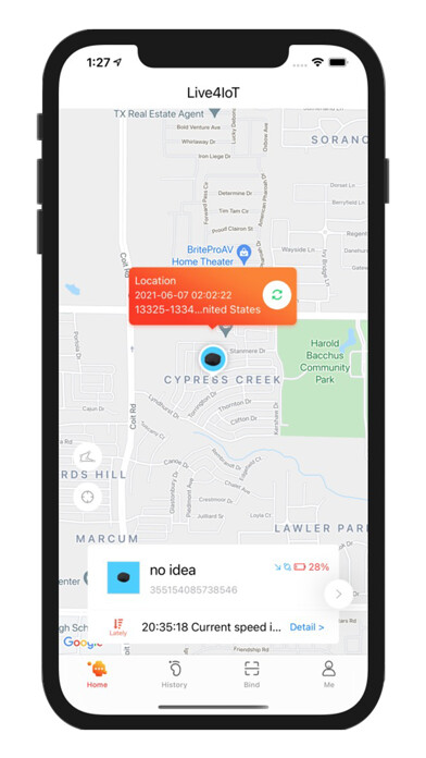 Emulate iPhone app Live4IoT using MyAndroid