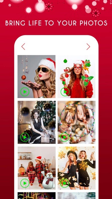Emulate iPhone app Live Christmas Photo Effects using MyAndroid