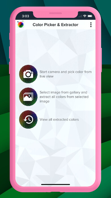 Emulate iPhone app Live Color Picker Color Finder using MyAndroid Emulate iPhone app Live Color Picker Color Finder using MyAndroid