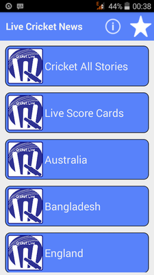 Emulate Android APK Live Cricket News and Scores Emulate Android APK Live Cricket News and Scores