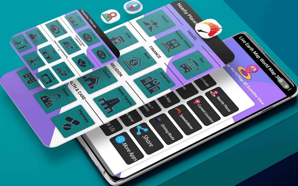 Run android online APK Live Earth Map - World Map 3D, Satellite View from MyAndroid or emulate Live Earth Map - World Map 3D, Satellite View using MyAndroid