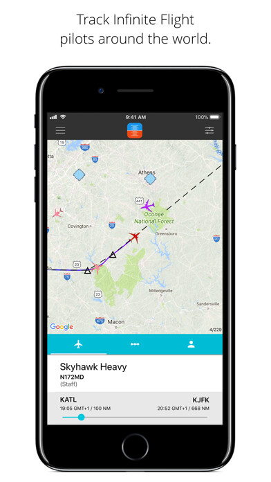 Emulate iPhone app LiveFlight using MyAndroid