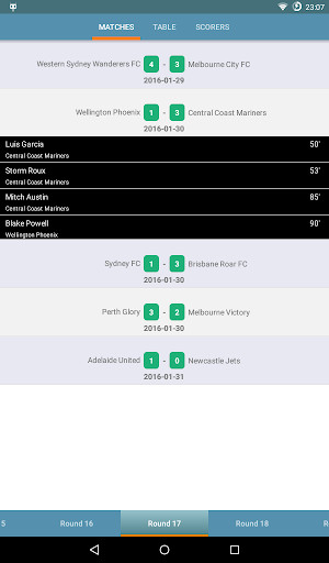 Run android online APK Live Football Hyundai A-League from MyAndroid or emulate Live Football Hyundai A-League using MyAndroid