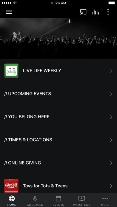 Emulate iPhone app LIVE LIFE CHURCH using MyAndroid Emulate iPhone app LIVE LIFE CHURCH using MyAndroid