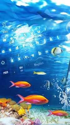Emulate Android APK Lively Aquarium Keyboard