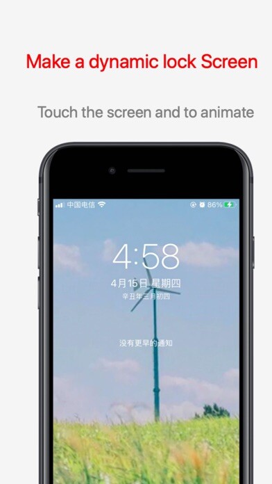 Emulate iPhone app Live Maker -Live Wallpapers using MyAndroid