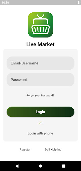 Run android online APK Live Market App from MyAndroid or emulate Live Market App using MyAndroid