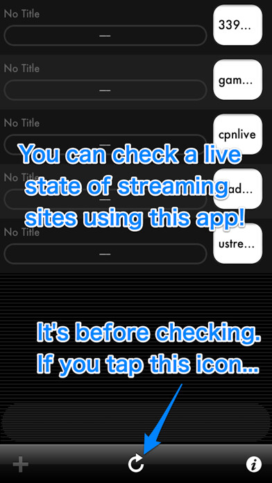 Emulate iPhone app LiveNotice - Check your favorite broadcasting! using MyAndroid