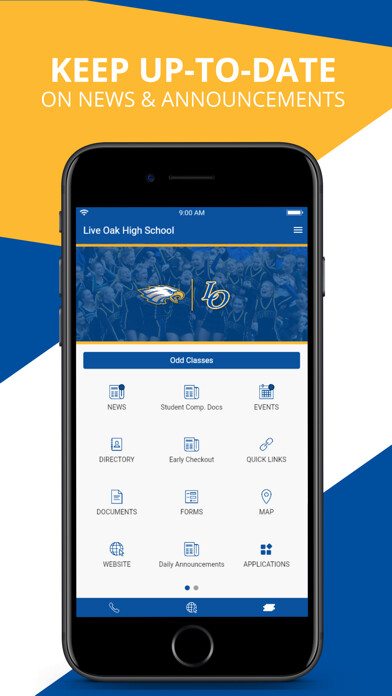 Emulate iPhone app Live Oak High School using MyAndroid Emulate iPhone app Live Oak High School using MyAndroid
