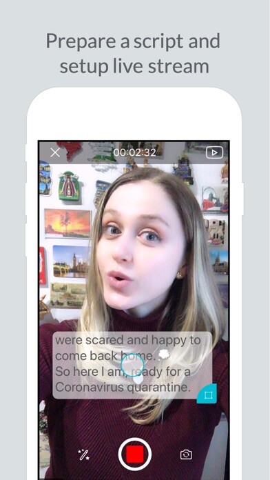 Emulate iPhone app Live Prompter using MyAndroid
