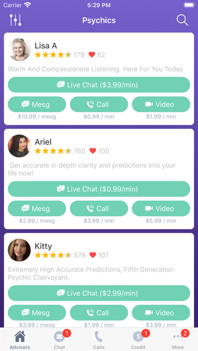 Emulate iPhone app Live Psychic Chat using MyAndroid