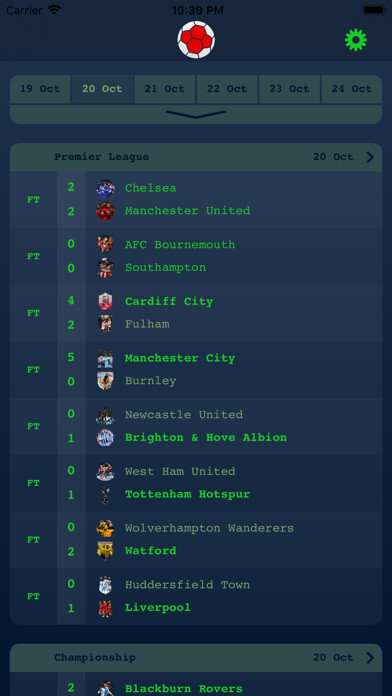 Emulate iPhone app Live Results - English League using MyAndroid Emulate iPhone app Live Results - English League using MyAndroid