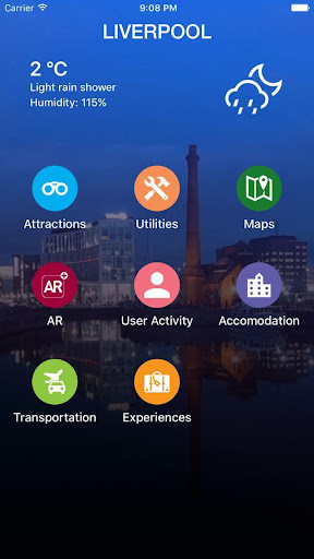 Emulate Android APK Liverpool Travel Guide