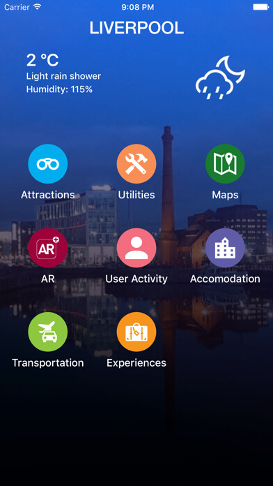 Emulate iPhone app Liverpool Travel - Pangea Guides using MyAndroid Emulate iPhone app Liverpool Travel - Pangea Guides using MyAndroid