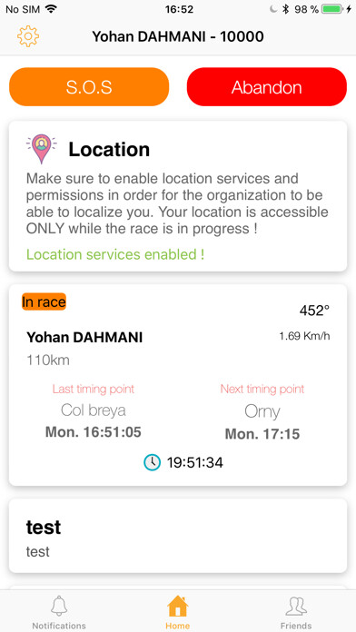 Emulate iPhone app LiveRun by LiveTrail using MyAndroid