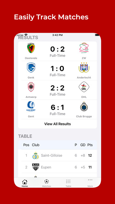 Emulate iPhone app Livescore Belgian Football using MyAndroid Emulate iPhone app Livescore Belgian Football using MyAndroid