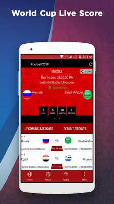 Emulate Android APK Live Score - Football World Cup 2018 Emulate Android APK Live Score - Football World Cup 2018