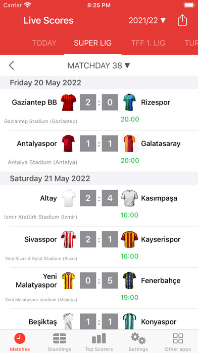 Emulate iPhone app Live Scores for Super Lig App using MyAndroid Emulate iPhone app Live Scores for Super Lig App using MyAndroid