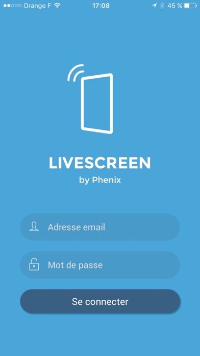 Emulate iPhone app Livescreen using MyAndroid