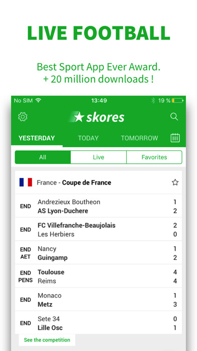 Emulate iPhone app Live Soccer Scores -Skores using MyAndroid Emulate iPhone app Live Soccer Scores -Skores using MyAndroid