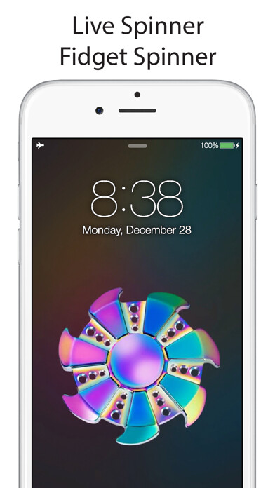 Emulate iPhone app Live Spinner - Live Wallpapers for Fidget Spinner using MyAndroid