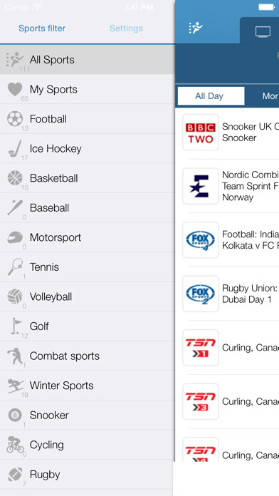 Emulate iPhone app Live Sport TV Listing Guide using MyAndroid Emulate iPhone app Live Sport TV Listing Guide using MyAndroid