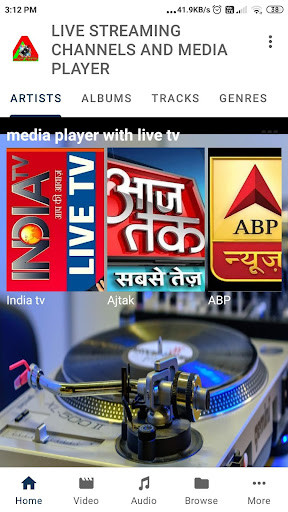 Run android online APK LIVE STREAMING CHANNELS AND MEDIA PLAYER from MyAndroid or emulate LIVE STREAMING CHANNELS AND MEDIA PLAYER using MyAndroid