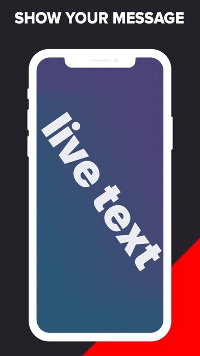 Emulate iPhone app Live text - Text flasher using MyAndroid Emulate iPhone app Live text - Text flasher using MyAndroid