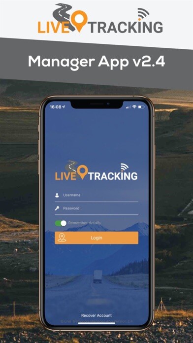 Emulate iPhone app Live Tracking Manager using MyAndroid