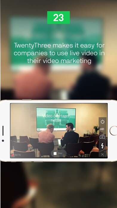 Emulate iPhone app Live - TwentyThree using MyAndroid