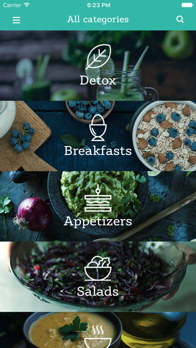 Emulate iPhone app Live up! Healthy Recipes using MyAndroid Emulate iPhone app Live up! Healthy Recipes using MyAndroid