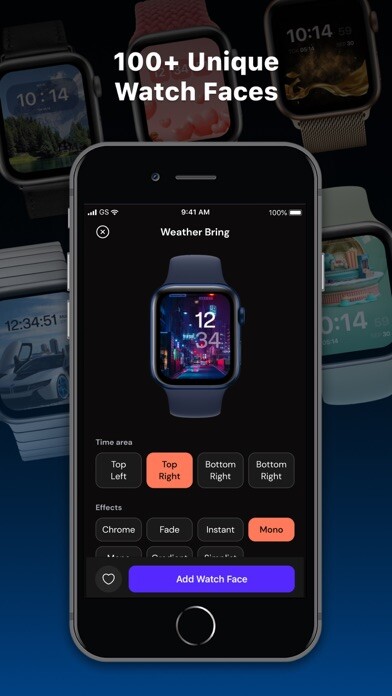 Emulate iPhone app Live watch faces gallery facer using MyAndroid