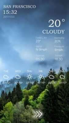 Emulate Android APK Live Weather on Lock Screen