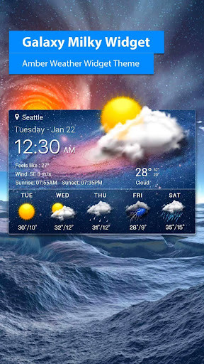 Run android online APK live weather widget accurate from MyAndroid or emulate live weather widget accurate using MyAndroid