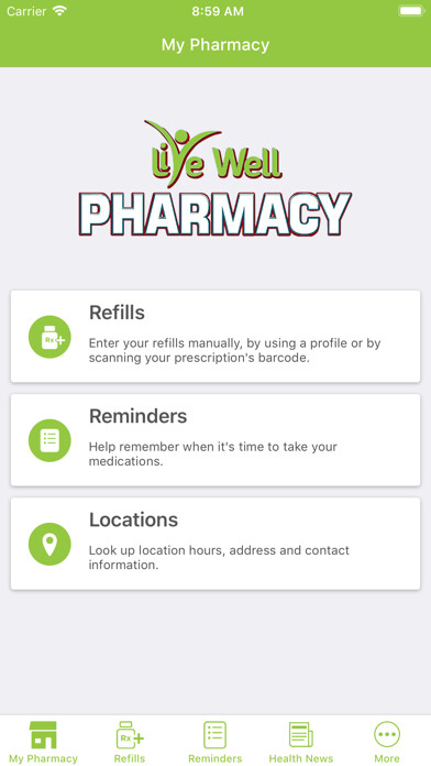 Emulate iPhone app Live Well Pharmacy - NY using MyAndroid Emulate iPhone app Live Well Pharmacy - NY using MyAndroid