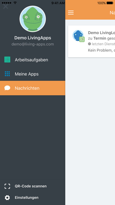 Emulate iPhone app LivingApps using MyAndroid