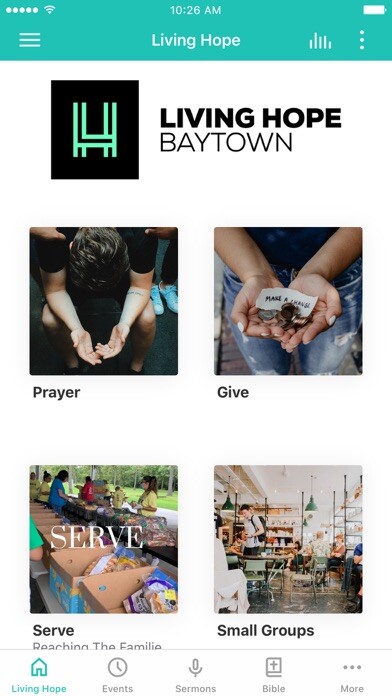 Emulate iPhone app Living Hope Baytown using MyAndroid Emulate iPhone app Living Hope Baytown using MyAndroid
