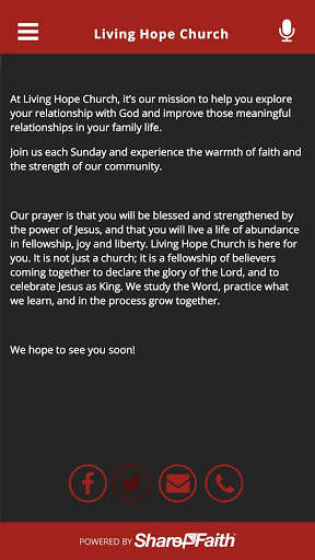 Run android online APK Living Hope Church FL from MyAndroid or emulate Living Hope Church FL using MyAndroid