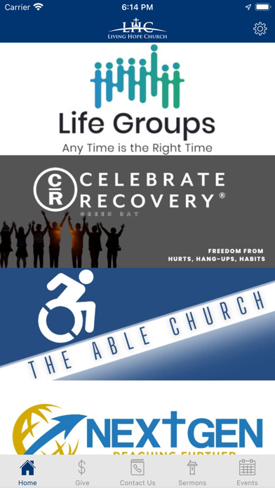 Emulate iPhone app Living Hope Church GB using MyAndroid Emulate iPhone app Living Hope Church GB using MyAndroid