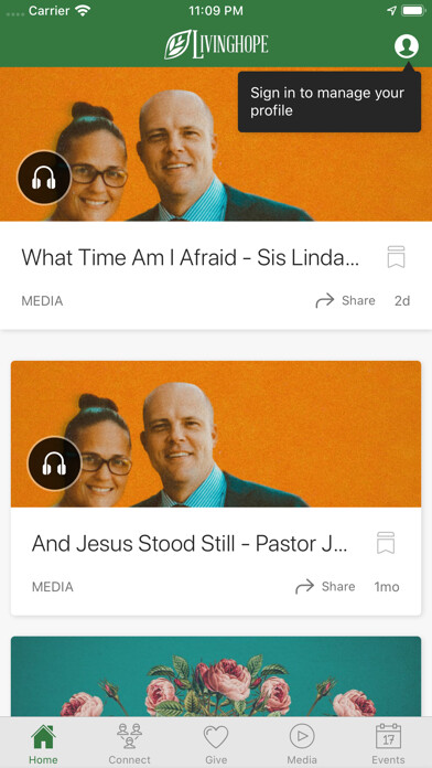 Emulate iPhone app Living Hope MD using MyAndroid Emulate iPhone app Living Hope MD using MyAndroid