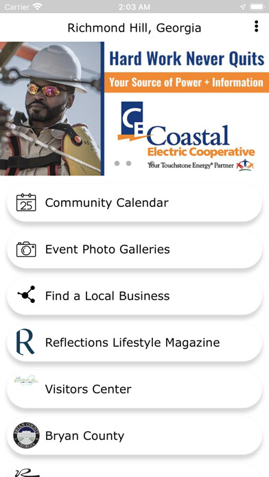 Emulate iPhone app Living Richmond Hill using MyAndroid